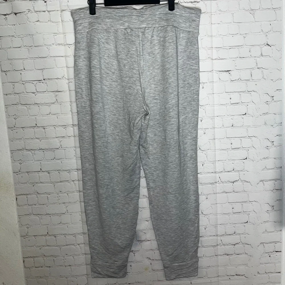 Travis Mathew Womens Cloud Terry Heather Gray Lyocell Blend Drawstring Joggers L